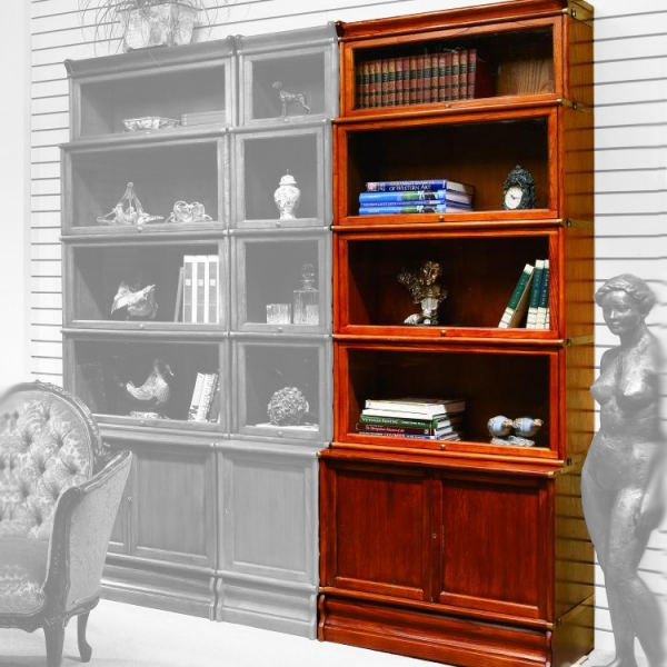 Globe Wernicke Bookcases. Farbausführung Mahagoni